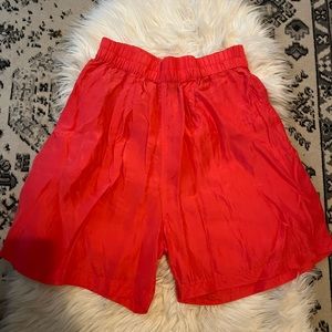 Vintage 100% Silk Shorts with pockets